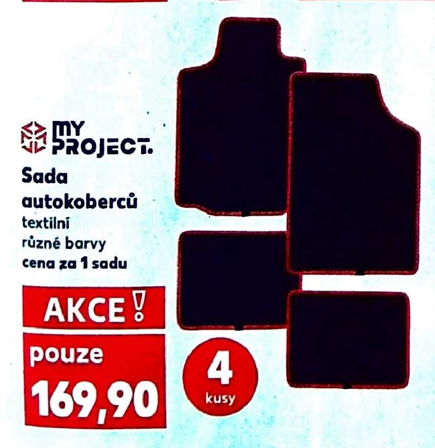My Project Sada autokoberců textilní