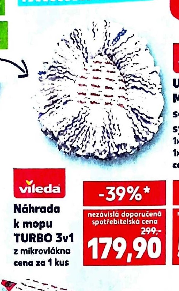 Náhrada k mopu TURBO 3v1