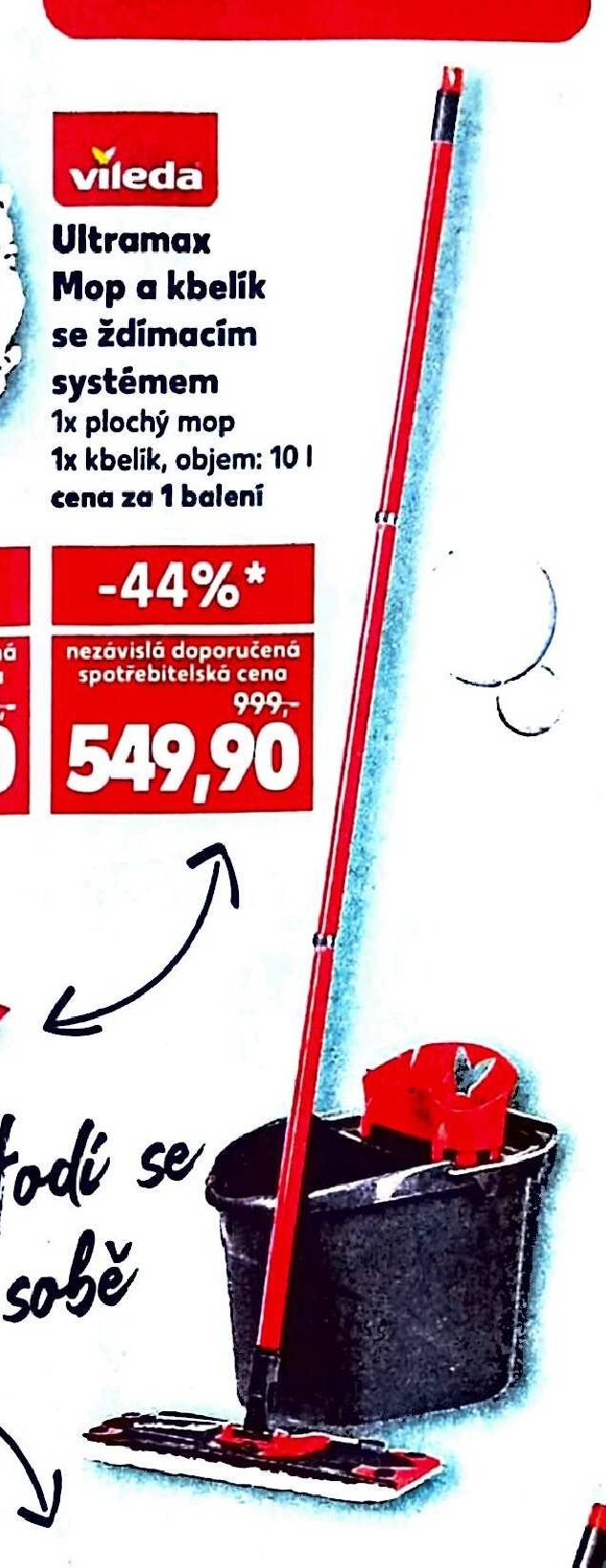 Ultramax Mop a kbelík se ždímacím systémem