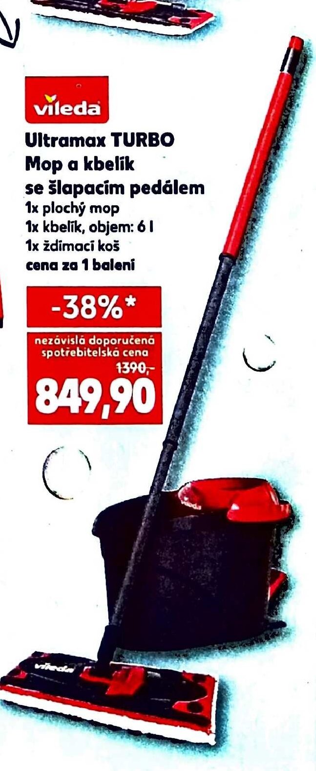 Ultramax TURBO Mop a kbelík se šlapacím pedálem