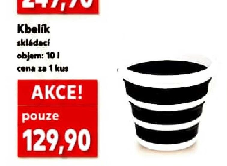 Kbelík skládací