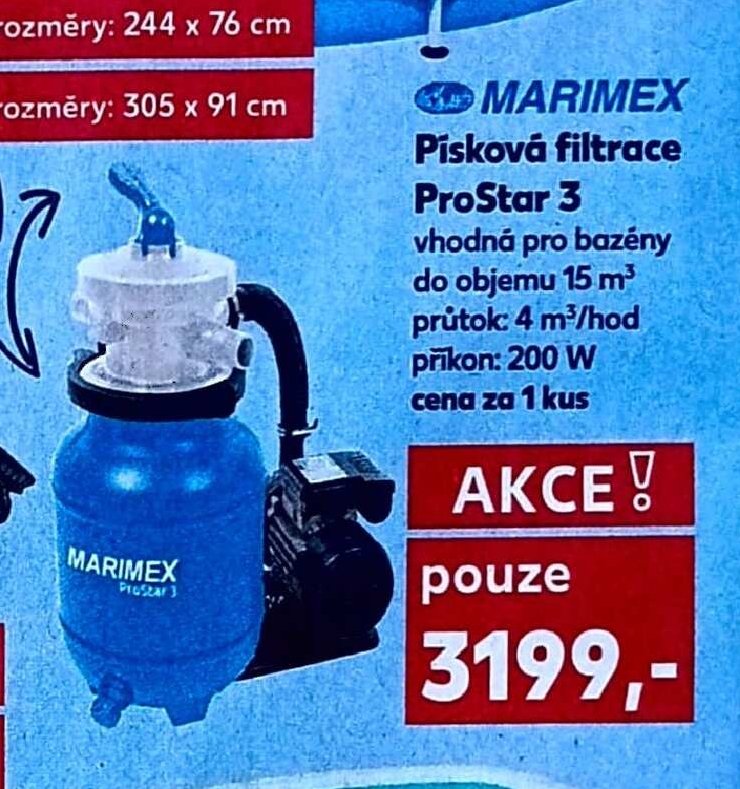 Marimex Písková filtrace ProStar 3