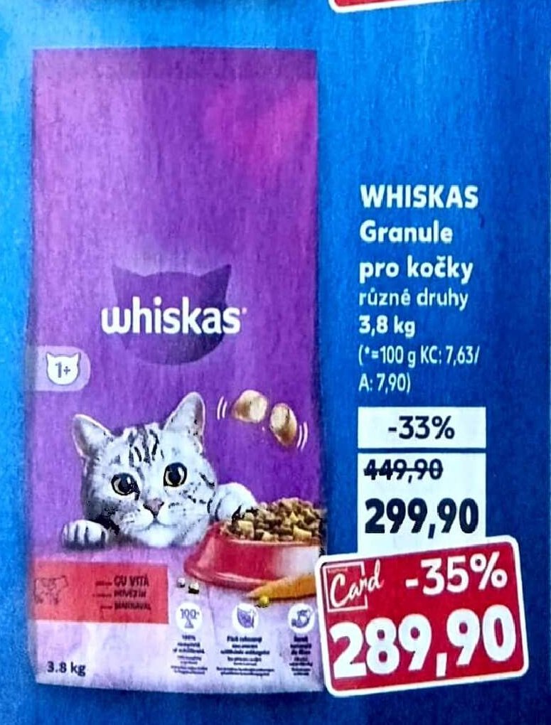 WHISKAS Granule pro kočky