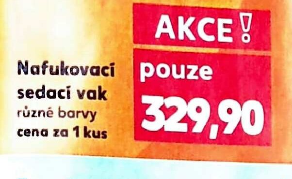 Nafukovací sedací vak
