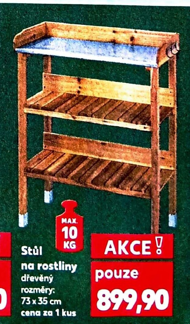 Stůl na rostliny dřevěný