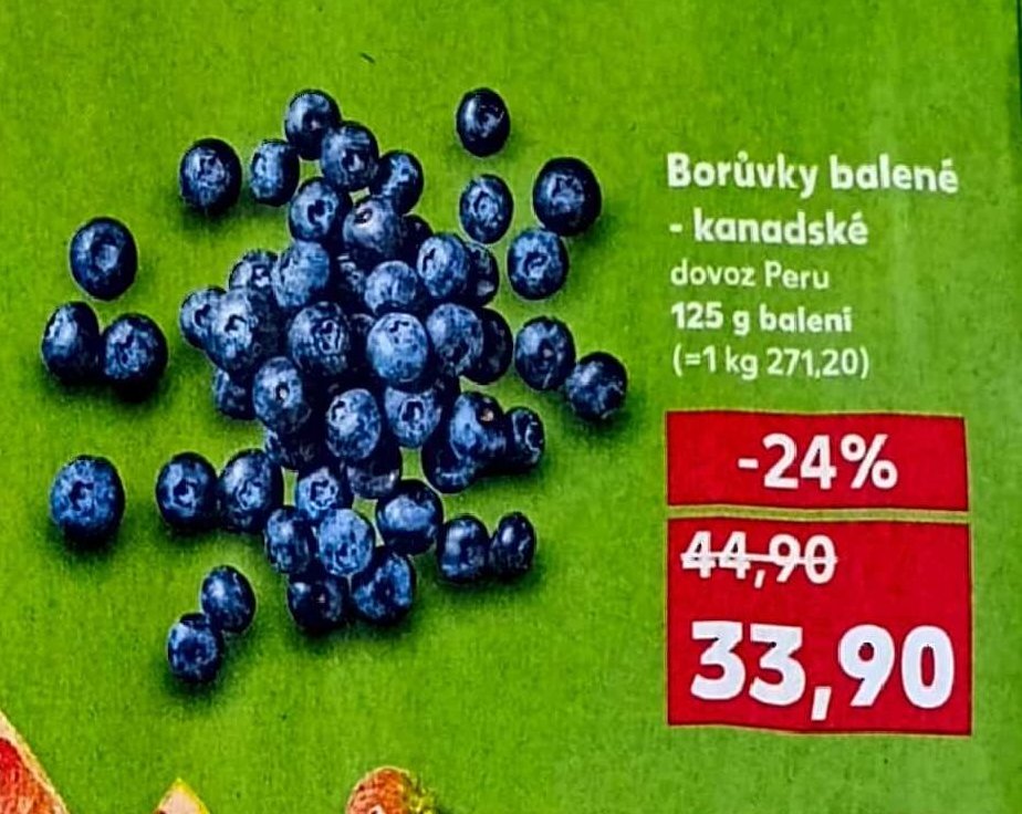 Borůvky balené