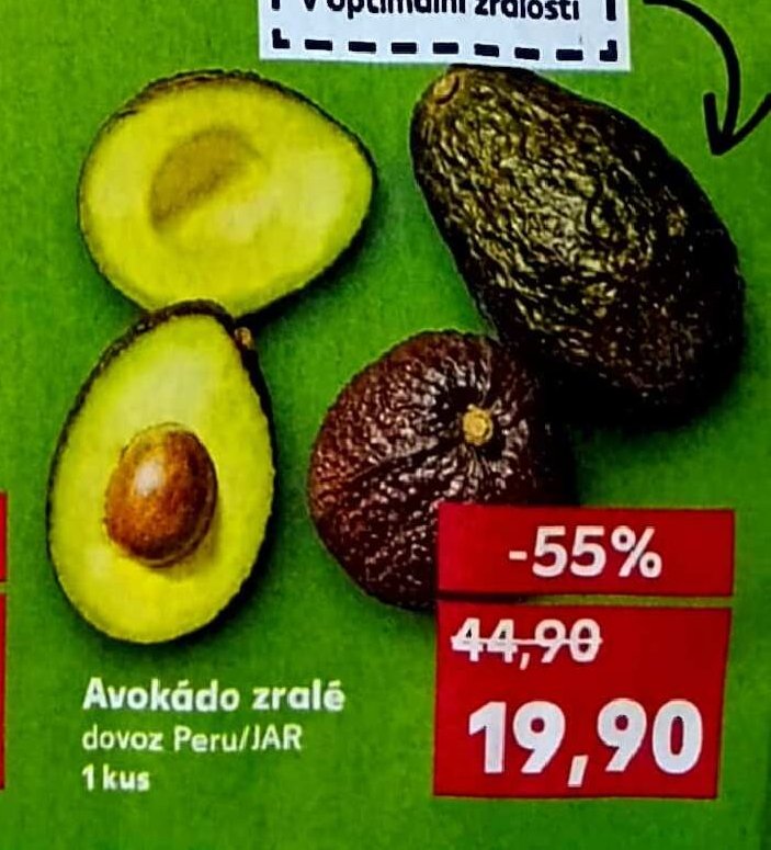 Avokádo zralé