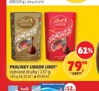 Pralinky Lindor Lindt