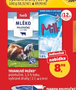 Trvanlivé mléko Karlova Koruna