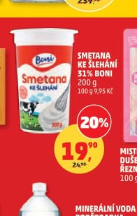 Smetana ke šlehání Boni