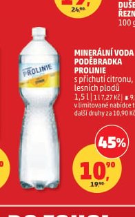 Minerální voda Poděbradka Prolinie