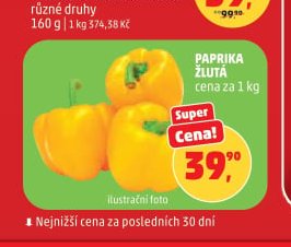 Paprika žlutá