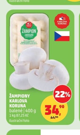 Žampiony Karlova Koruna