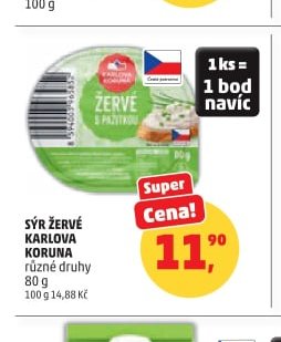 Sýr Žervé Karlova Koruna