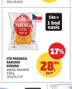 Sýr Parenica Karlova Koruna