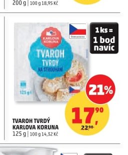 Tvaroh tvrdý Karlova Koruna