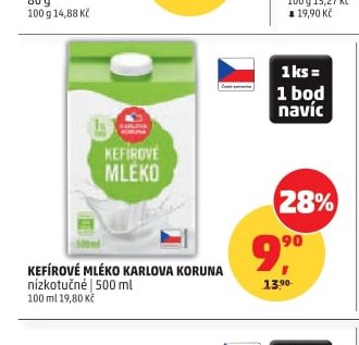 Kefírové mléko Karlova Koruna