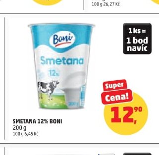 Smetana 12% Boni