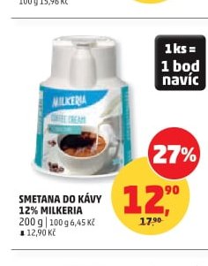 Smetana do kávy 12% Milkeria 200 g