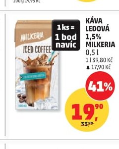 Káva ledová 1,5% Milkeria 0,5 l