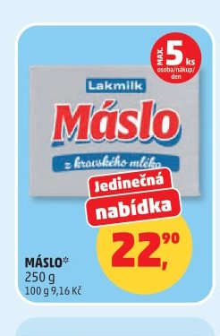 MÁSLO Lakmilk 250 g