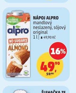 NÁPOJ ALPRO mandlový/sójový 1 l