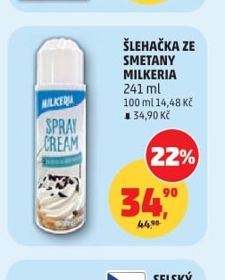 ŠLEHAČKA VE SMETANY MILKERIA 241 ml
