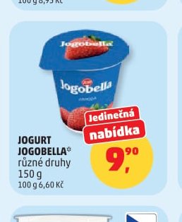JOGURT JOGOBELLA různé druhy 150 g