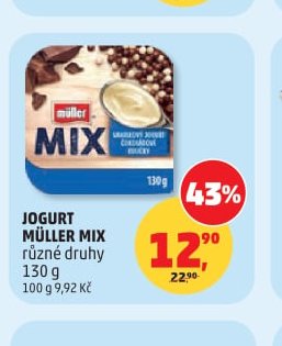 JOGURT MÜLLER MIX různé druhy 130 g
