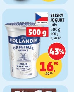 SELSKÝ JOGURT HOLLANDIA 500 g