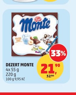 DEZERT MONTE 4x 55 g