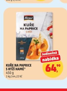 KUŘE NA PAPRICE S RÝŽÍ HAME
