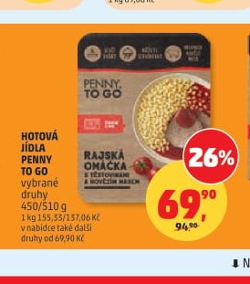 HOTOVÁ JÍDLA PENNY TO GO