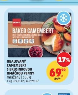 Obalovaný camembert s brusinkovou omáčkou Penny