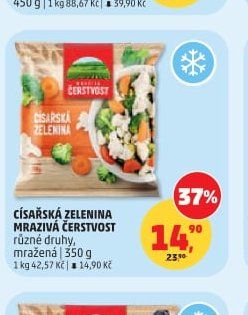 Císařská zelenina mražená Čerstvost