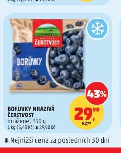 Borůvky mrazivé Čerstvost