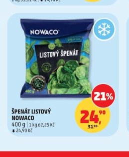 Špenát listový Nowaco