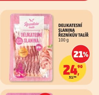 DELIKATESNÍ SLANINA ŘEZNÍKŮV TALÍŘ 100 g