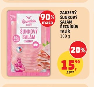 ZAUZENÝ ŠUNKOVÝ SALÁM ŘEZNÍKŮV TALÍŘ 100 g