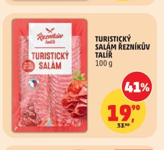 TURISTICKÝ SALÁM ŘEZNÍKŮV TALÍŘ 100 g