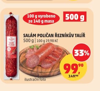 SALÁM POLIČAN ŘEZNÍKŮV TALÍŘ 500 g