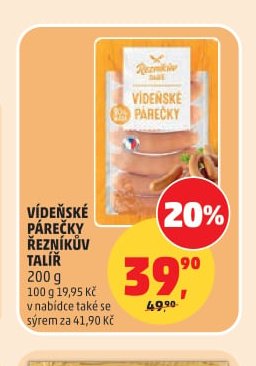 VÍDEŇSKÉ PÁREČKY ŘEZNÍKŮV TALÍŘ