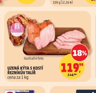 UZENÁ KÝTA S KOSTÍ ŘEZNÍKŮV TALÍŘ