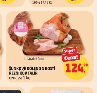 ŠUNKOVÉ KOLENO S KOSTÍ ŘEZNÍKŮV TALÍŘ