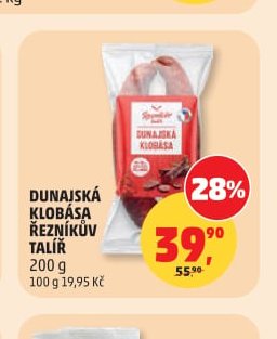 DUNAJSKÁ KLOBÁSA ŘEZNÍKŮV TALÍŘ