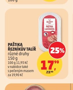 PAŠTIKA ŘEZNÍKŮV TALÍŘ