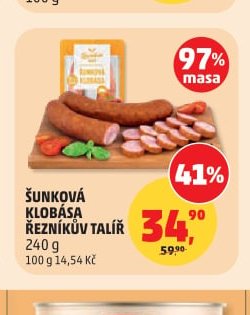 ŠUNKOVÁ KLOBÁSA ŘEZNÍKŮV TALÍŘ