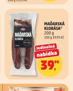 MAĎARSKÁ KLOBÁSA