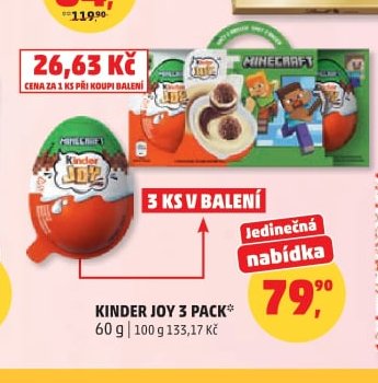 KINDER JOY 3 PACK