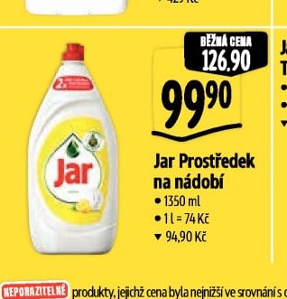 Jar Prostředek na nádobí
